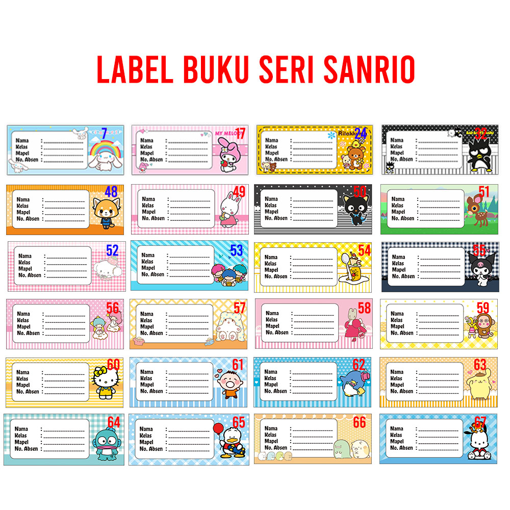 Sanrio Coloring Book - Buku Anak Mewarnai Gambar Seri SANRIO