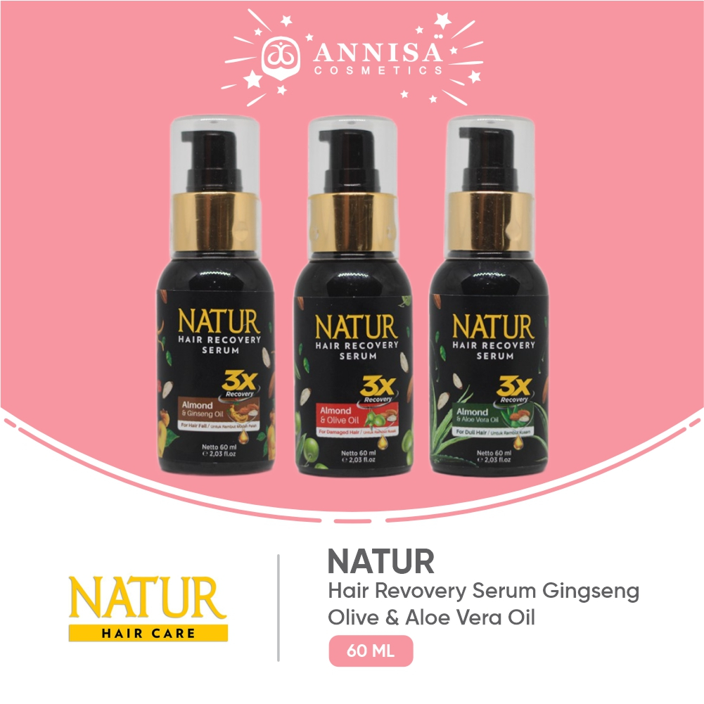 Jual Natur Hair Recovery Serum 60 ml - Paket Menguatkan Akar Rambut ...