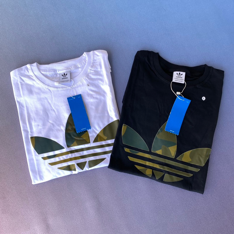 Kaos ADIDAS Camo Logo Basic Trefoil Fulltag Label Unisex
