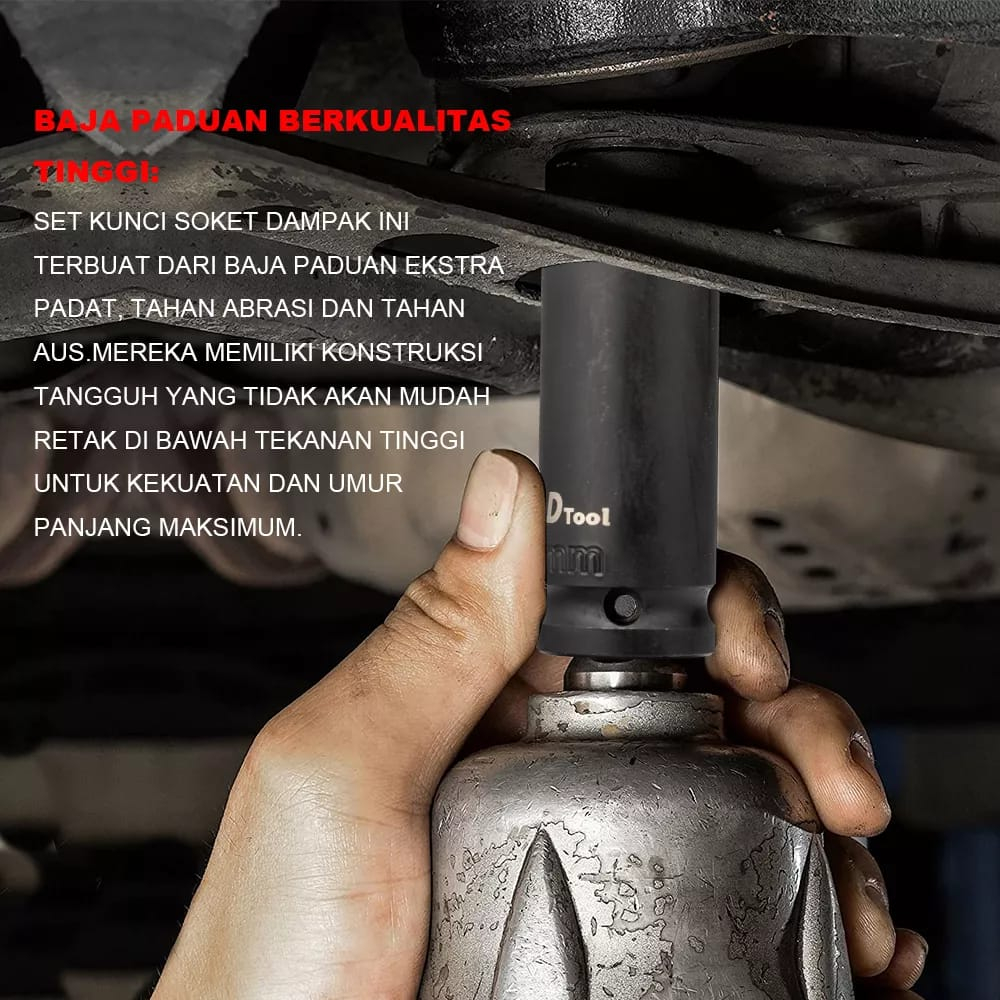 Jual 1124 Jld Mata Kunci Shock Impact Panjang 12 8 24mm Impact Socket Mata Sok Panjang Mata