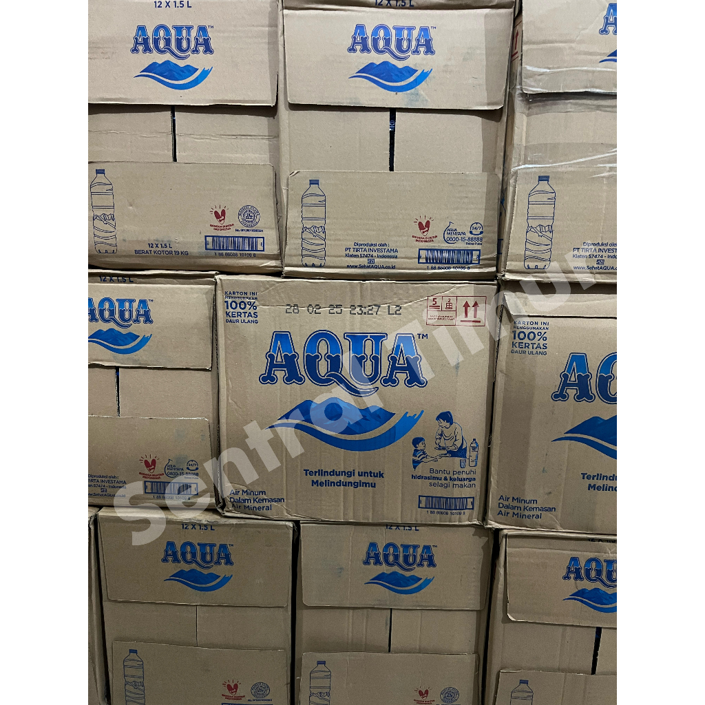 Jual Aqua Botol 1500 Ml X 12 Botol 1 Dus Shopee Indonesia 1561