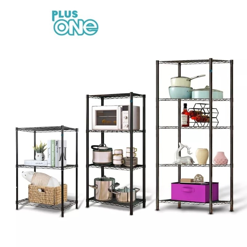Jual DSTORE Rak Penyimpanan Susun 5 Tingkat Besi Storage Rack Serbaguna ...