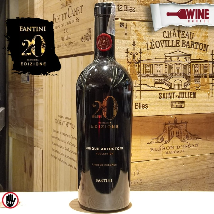 Jual RED WINE Edizione Ventesima Fantini 20 Years Limited Release 750mL