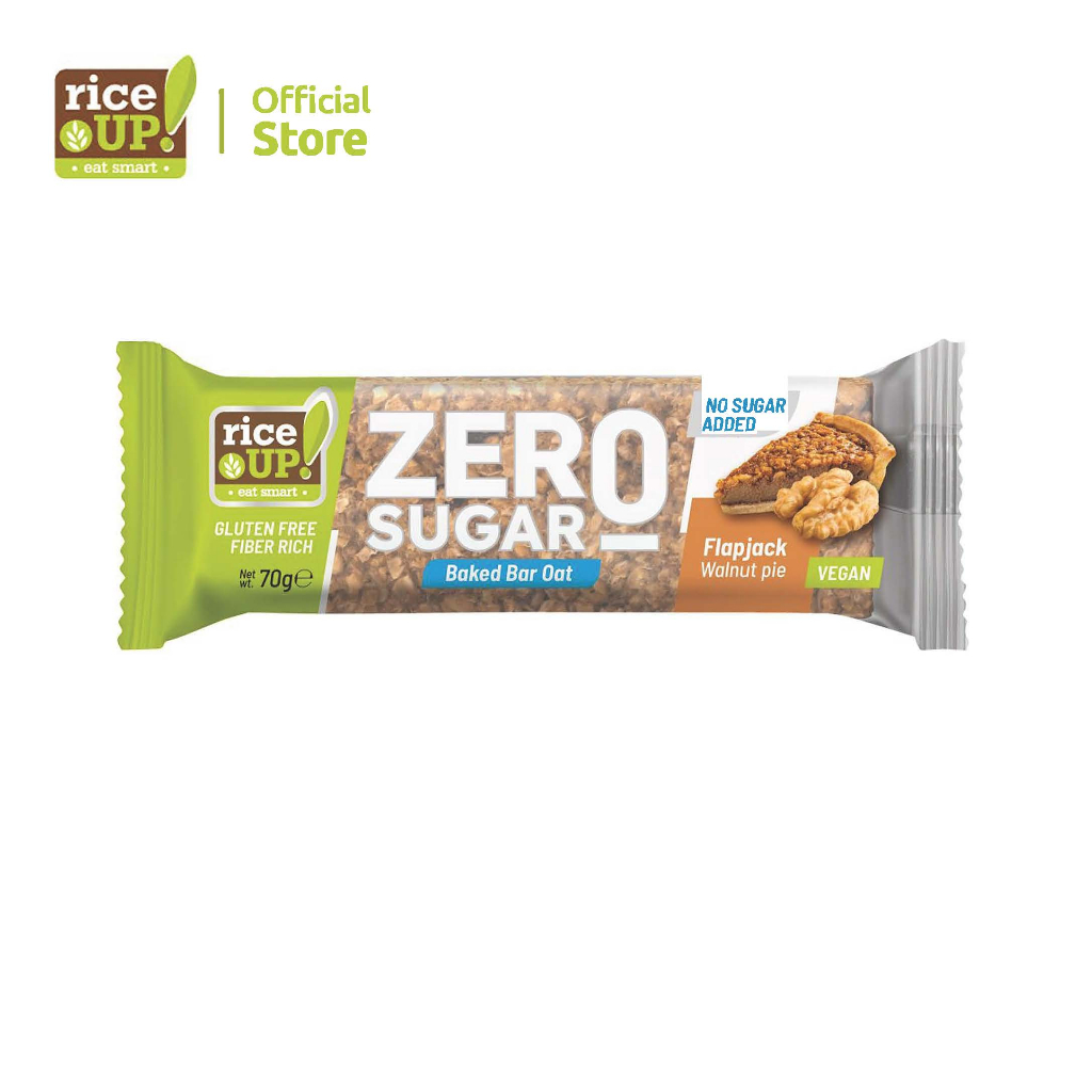 Jual RiceUP! ZERO SUGAR OAT BAR with Walnut 70G/ Snack Bar Shopee