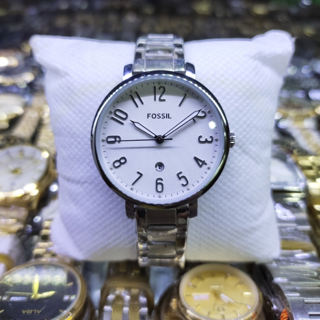 Jual Jam-tangan-wanita-fssl-rantai-stainlees-tanggal-aktif-,model-baru ...