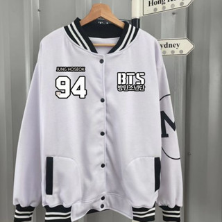 Jual Jaket BTS model varsity jaket bts Promo Free topi bangtan 10