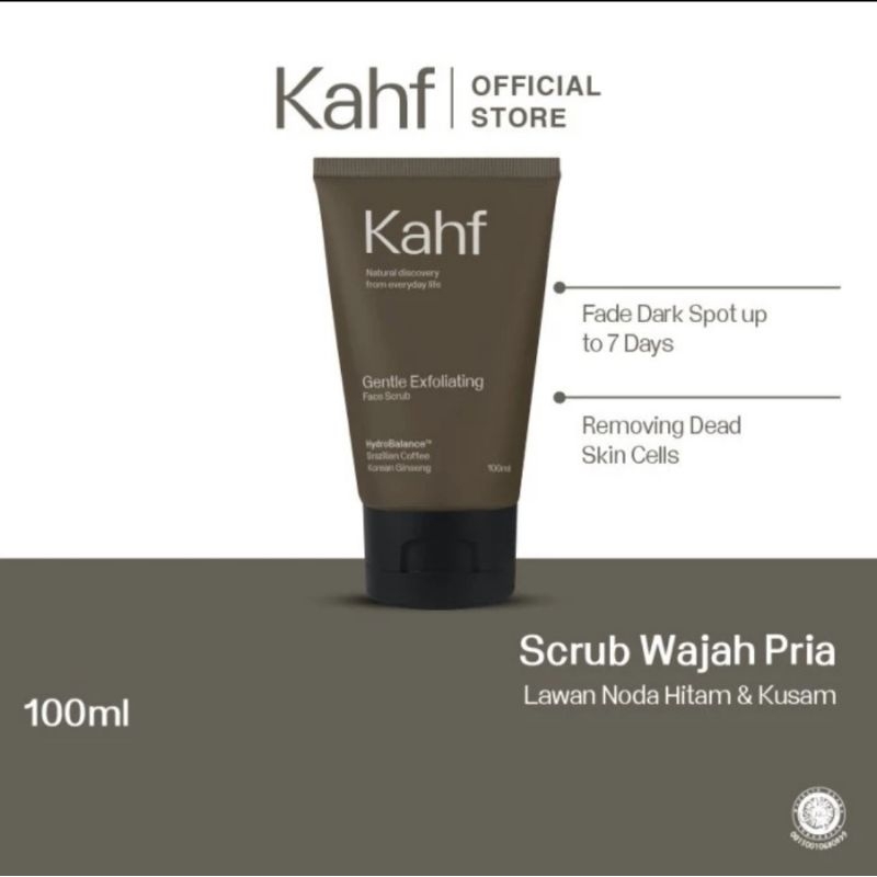 Jual Kahf Gentle Exfoliating Face Scrub 100ml Shopee Indonesia