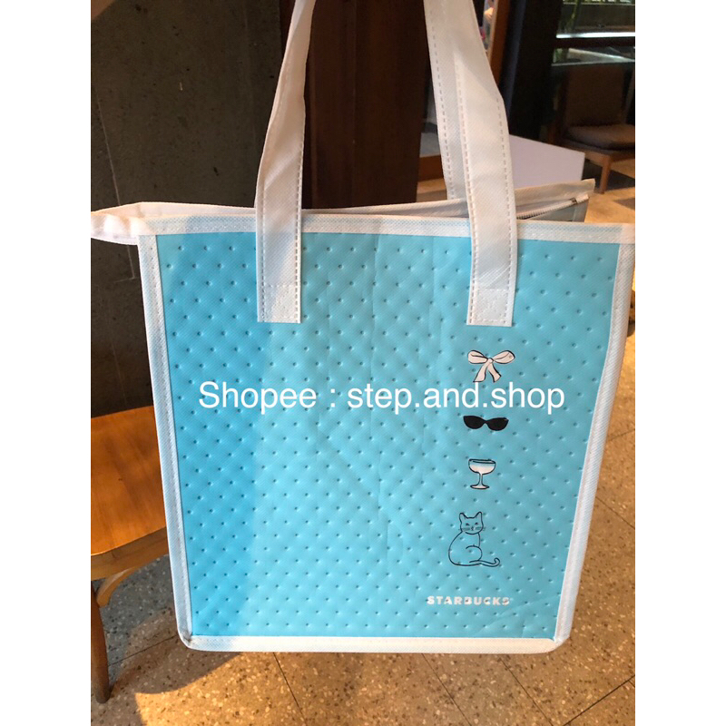 Jual Starbucks Reusable Cooler Bag Tiffany Blue Colour 2023 Ed