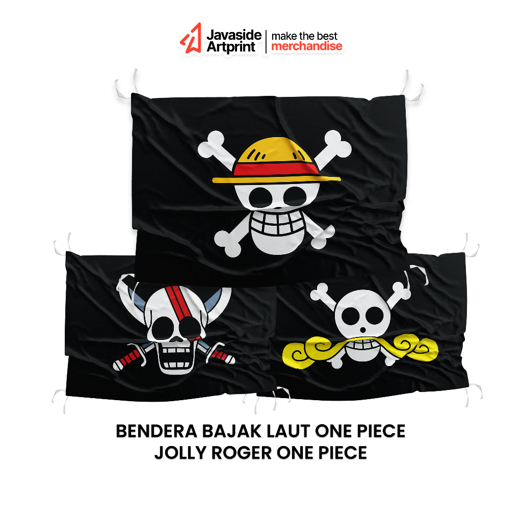 Jual Bendera One Piece - Bendera Logo Bajak Laut - JOLLY ROGER ...