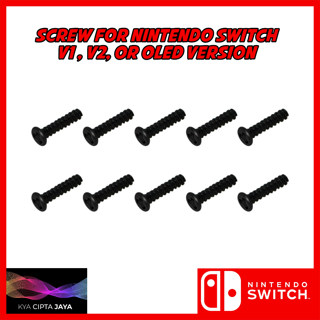 Jual Nintendo Switch Screw / Baut Joy Con Replacement 10PCS Shopee