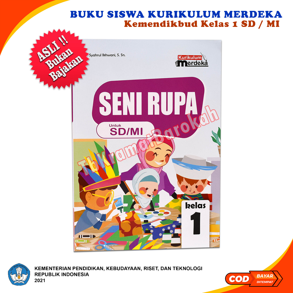 Jual Buku ORIGINAL Pelajaran Seni Rupa Kelas 1 SD MI Kurikulum Merdeka ...