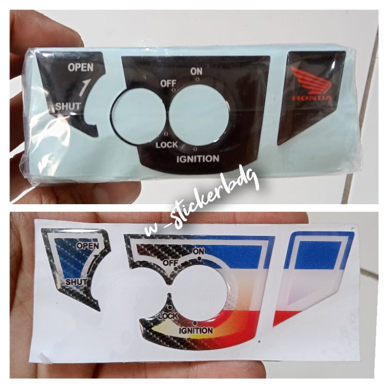 Jual Emblem Stiker Timbul Kunci Kontak Honda Tiger Revo Cb R Old Megapro New Verza Shopee