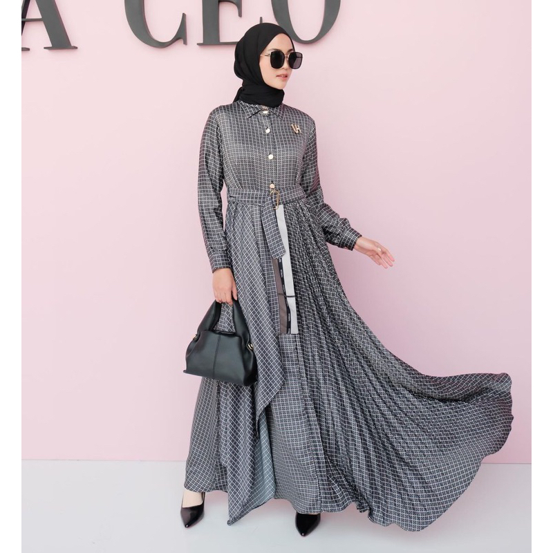 Jual VANILLA HIJAB CEO MIDNIGHT DRESS Shopee Indonesia