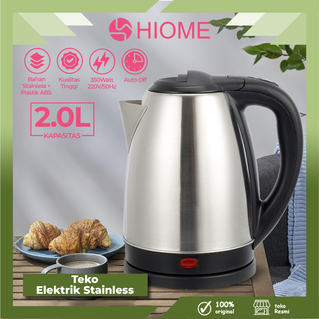 Jual Hiome Teko Listrik Stainless Teko Pemanas Air Otomatis Liter Pemanas Air Pembuat Kopi