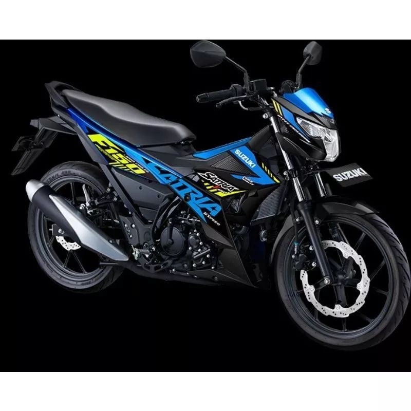 Jual striping suzuki satria injeksi biru ful | Shopee Indonesia