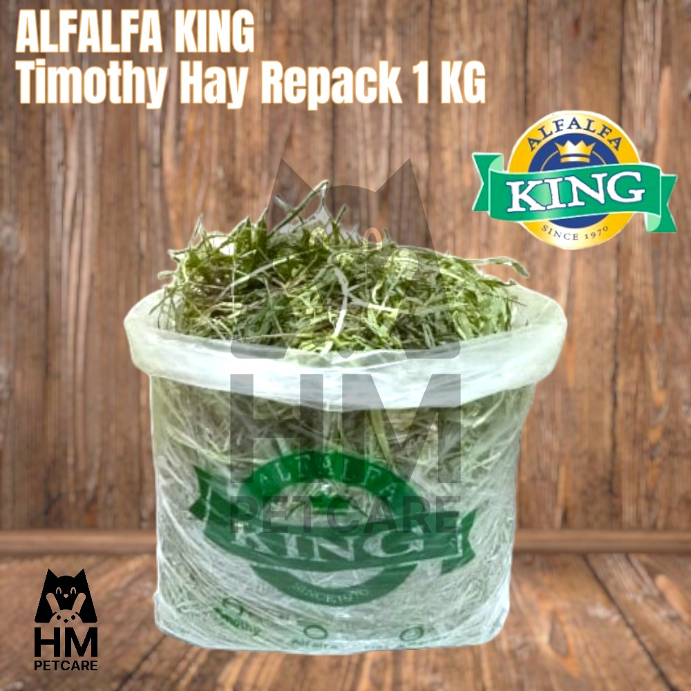 Jual ALFALFA KING Timothy Hay 1kg Rumput Hay Timothy Repack 1 kg