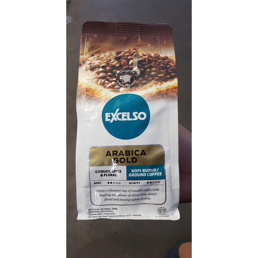 Jual Kopi Bubuk Excelso Arabica Gold Kemasan Pouch Gram Shopee