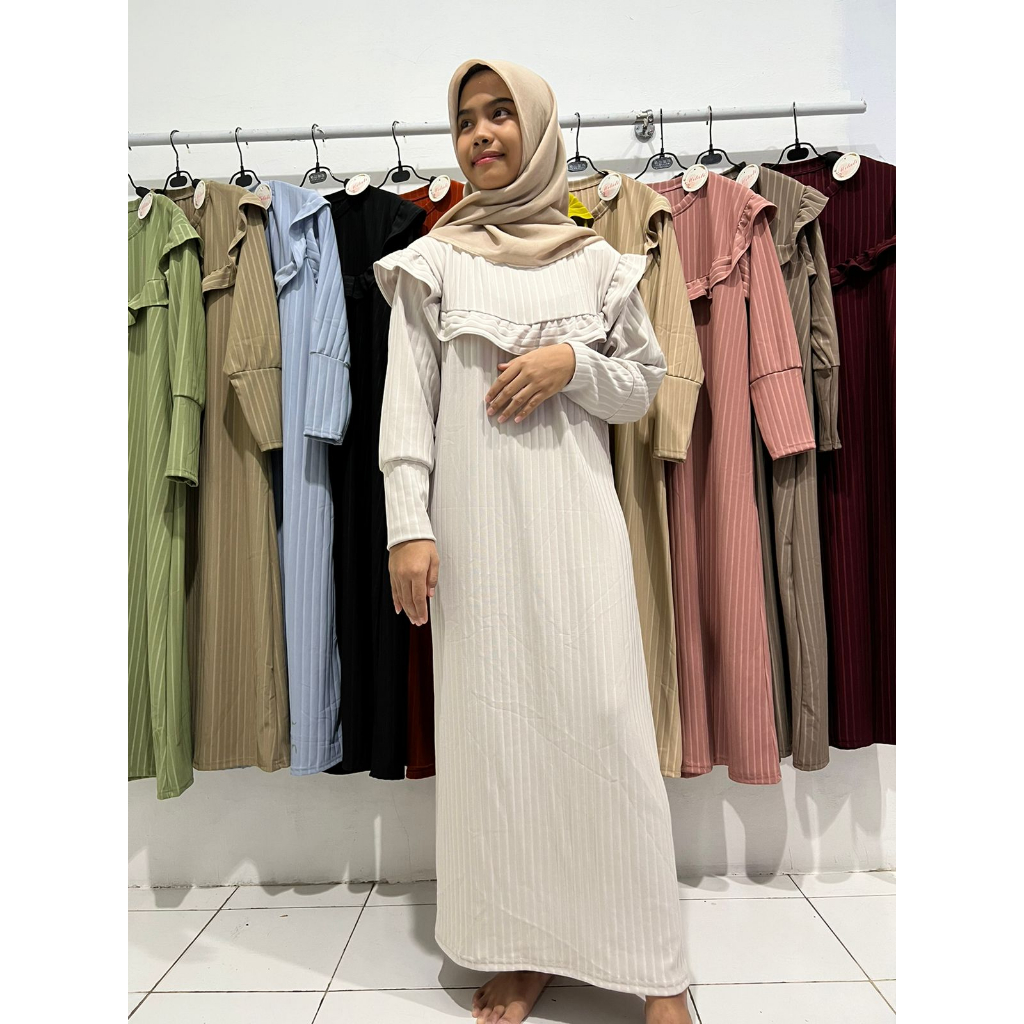 Jual MT - Gamis NANA Rempel Alvaro Knit Premium | Shopee Indonesia