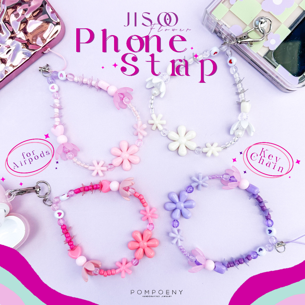 Jual PHONE STRAP / Tali Gantungan HP / Beaded Strap / Gantungan