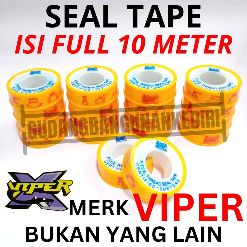 Jual Seal Tape Sealtape Tba Viper Grt Siltep Selotip Isolatip Solatip Ptfe Kig Full Meter