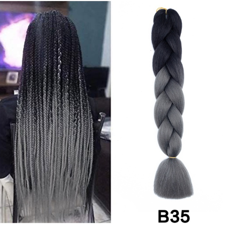 Jual Rambut Sintetis Jumbo Extension Rambut Model Kepang Panjang 24Inch ...
