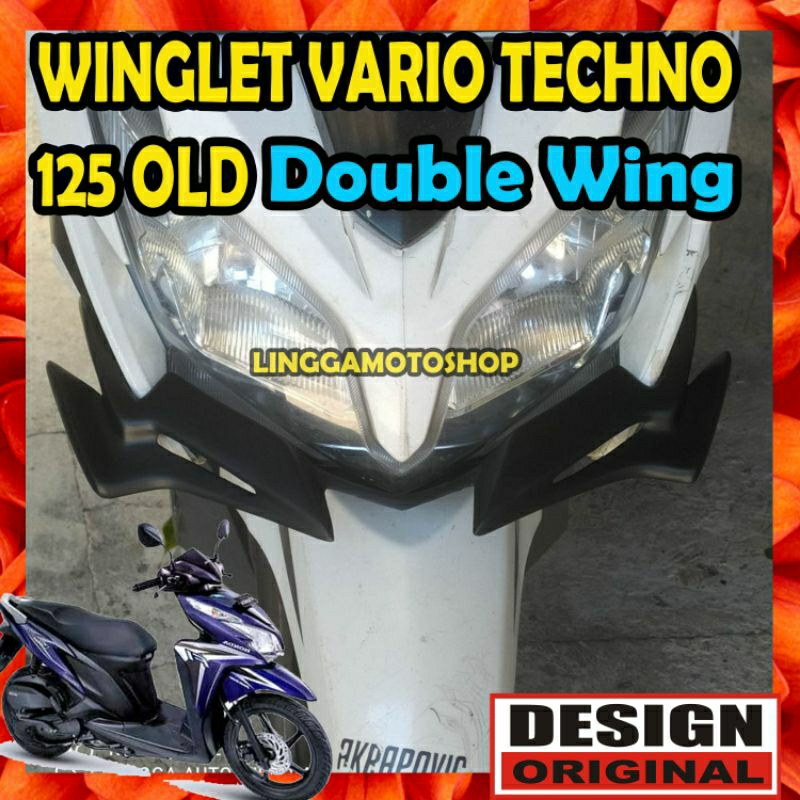 Jual Winglet Honda Old Vario Techno Model Double Wings Sayap