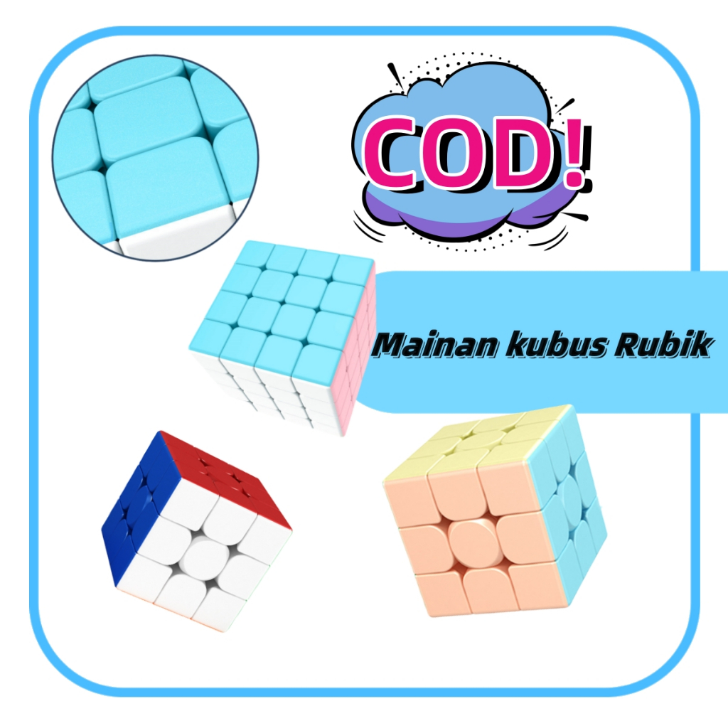 Jual Lele store Mainan Kubus Ajaib Macaroon / Kubus mainan Rubik 3x3