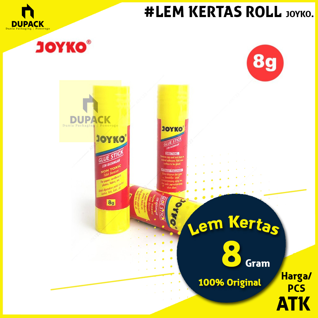 Jual Lem Stik Kertas Roll Joyko 8 Gram Berkualitas | Shopee Indonesia