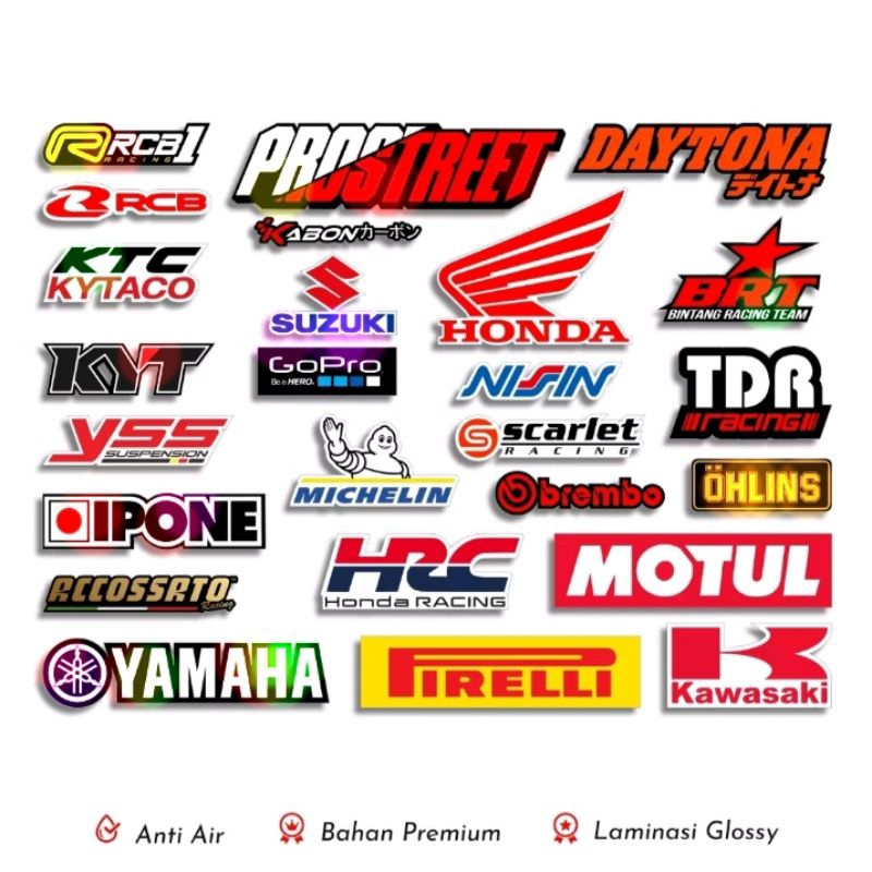 Jual Stiker Motor Vinyl premium Harga untuk 1pcs (minimal Pemesanan ...