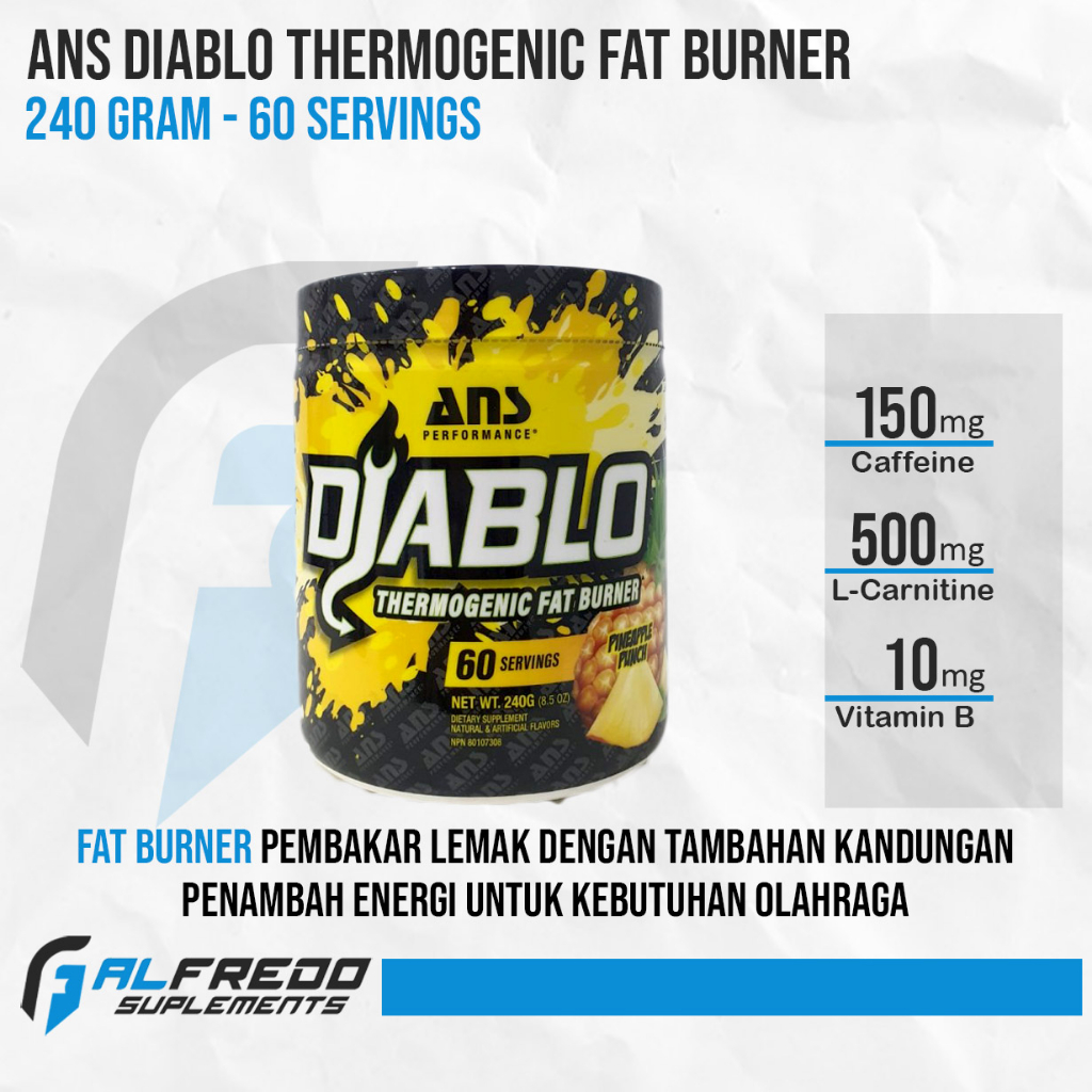 Jual ANS Performance Diablo Thermogenic Fat Burner 60 Serving Pembakar ...