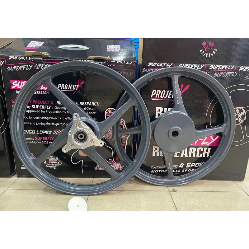Jual SUPERFLY SPORT RIM PROJEK X 4 LEG SIZE 160/160-17 AEROX 155 | VELG ...