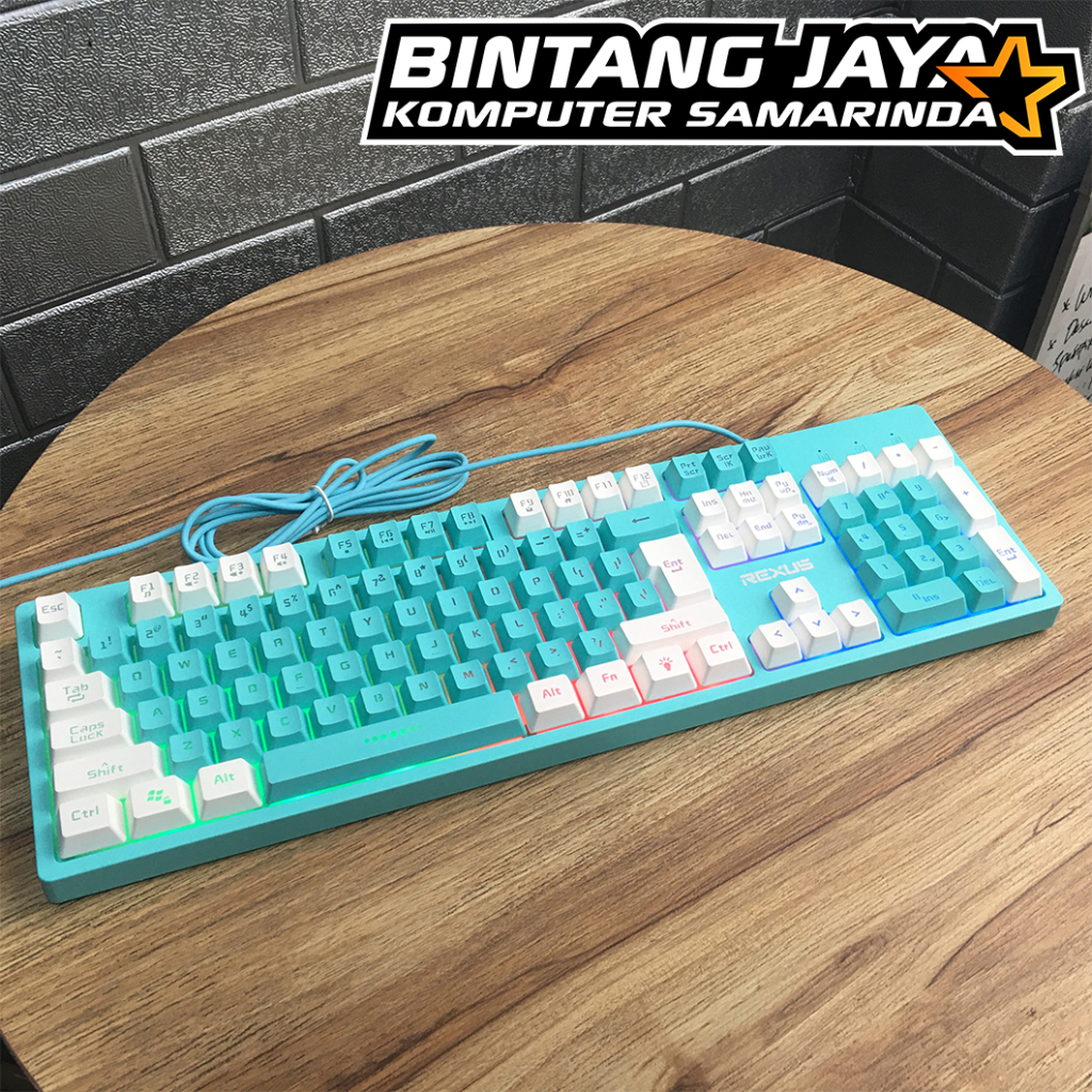 Jual Keyboard Gaming Rexus Battlefire K9E RGB Full Size | Shopee Indonesia