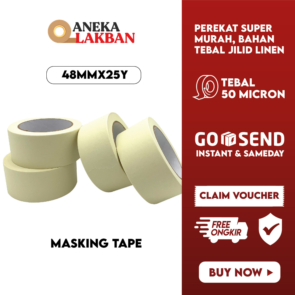 Jual Horici Mm Y Isolasi Kertas Masking Tape Perekat Kualitas