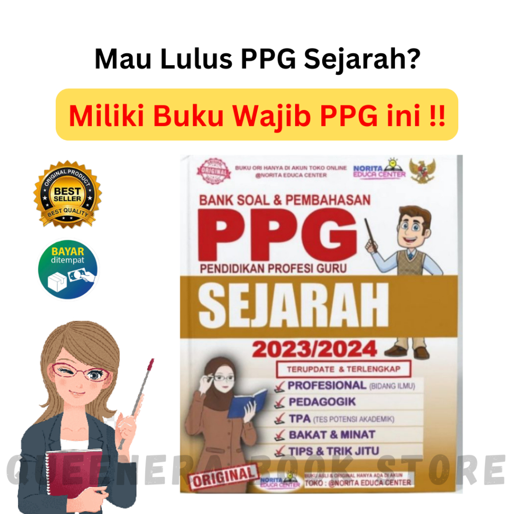 Jual BUKU BANK SOAL DAN PEMBAHASAN PPG SEJARAH 2023 2024 | Shopee Indonesia