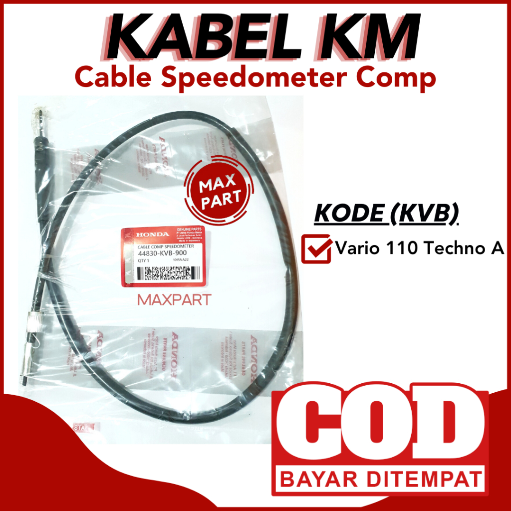 Jual KABEL KM KVB SPEEDO KILOMETER SPEEDOMETER CABLE HONDA Vario 110 ...