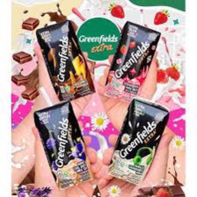 Jual BARU ECERAN Susu UHT Greenfields Extra Milk Kemasan 200 ml | susu ...