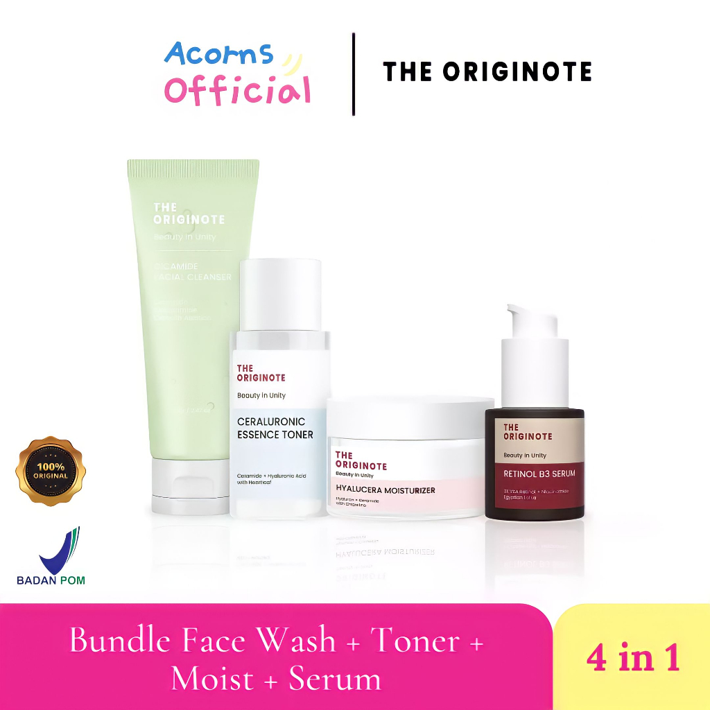 Jual SPECIAL BUNDLE 4in1 THE ORIGINOTE PAKET SKINCARE FACIAL WASH