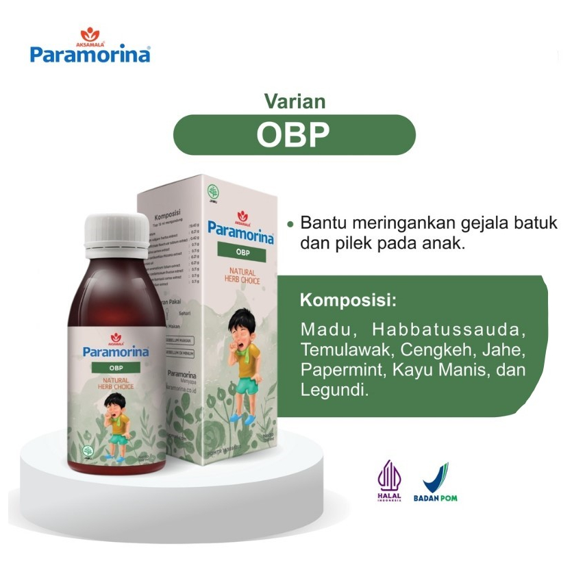 Jual Obat Batuk Anak - Paramorina OBP - Madu Herbal Batuk Pilek - 100ml ...