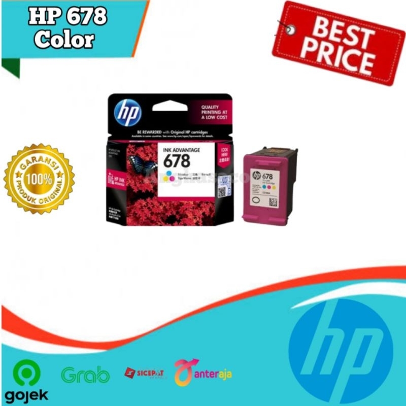 Jual Tinta HP 678 Color Original Ink Advantage Cartridge | Shopee Indonesia