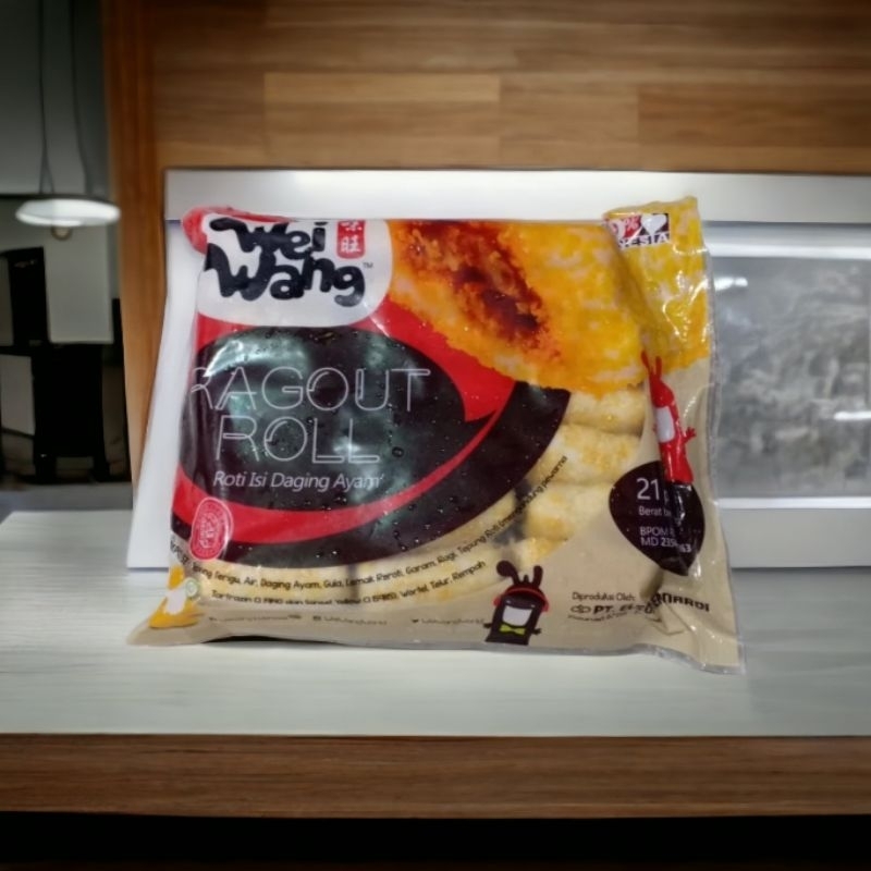 Jual WEI WANG Ragout Roll Roti Isi Daging Ayam isi 21 Pcs | Shopee ...
