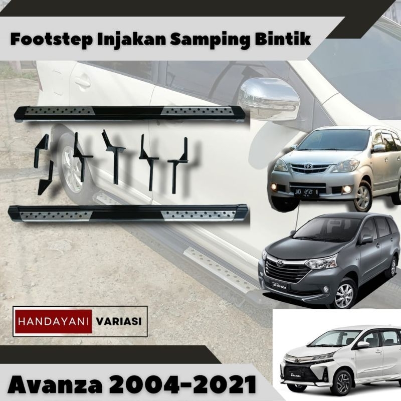 Jual Footstep Injakan Samping Mobil Avanza Xenia 2004-2021 Model Bintik ...