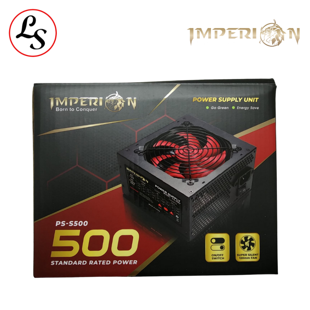 Jual IMPERION PSU ATX 500w 120mm Fan PS-S500 Power Supply PC 500 Watt ...