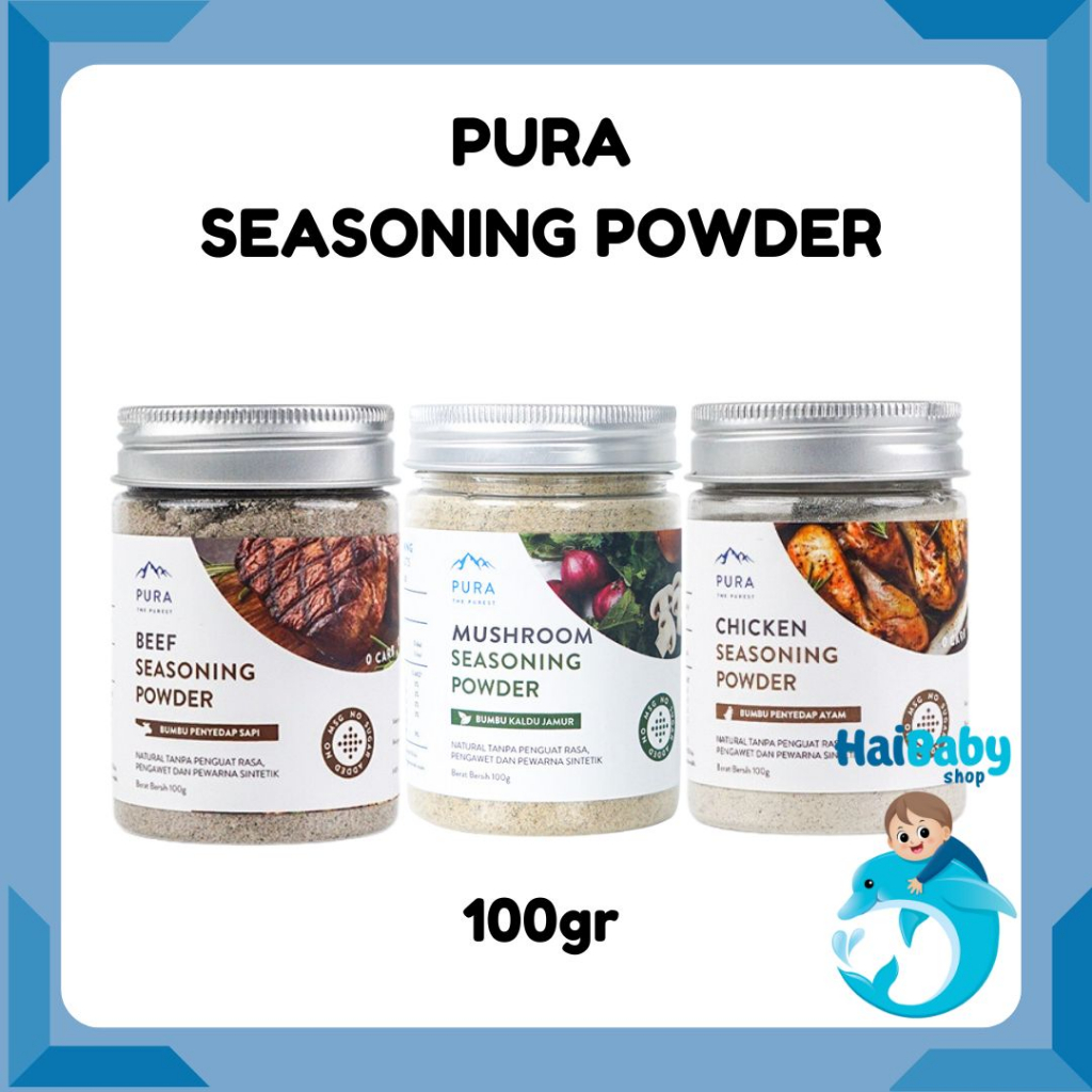 Jual Pura Seasoning Powder Beef, Chicken, Mushroom - Bumbu Penyedap Non ...