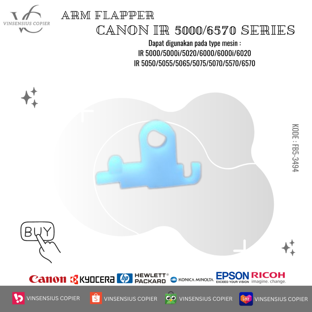 Jual ARM FLAPPER CANON IR 5000/6570 SERIES | Shopee Indonesia