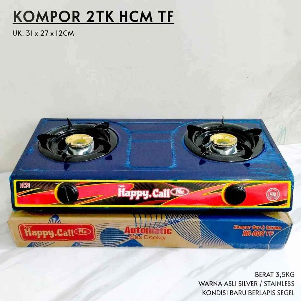 Jual Kompor Gas 2 Tungku Teflon 2 Standard Murah Sni Ekonomis Batam