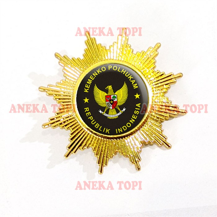 Jual Pin Logo Kemenko Polhukam Pin Bros Dan Wing Kementrian Koordinator ...