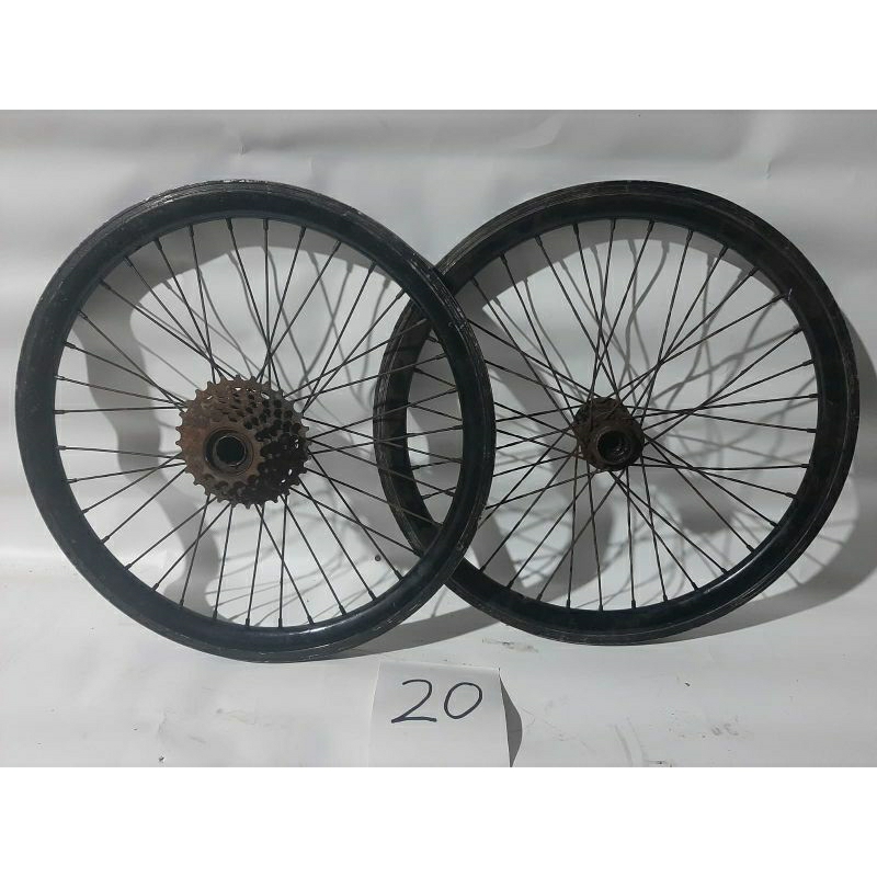 Jual VELG SEPEDA R20 CAKRAM SEKEN BEKAS LAYAK PAKAI , 6 Speed , Cakram ...