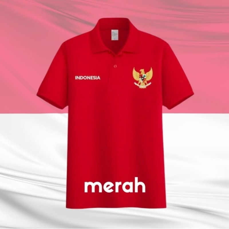 Jual New Kaos Kerah Lambang Garuda Kaos Kerah Indonesia Shopee Indonesia