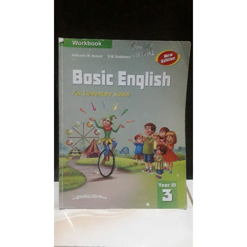 Jual Workbook Basic English For Elementary School Yudhistira Kelas 3 Sd ...