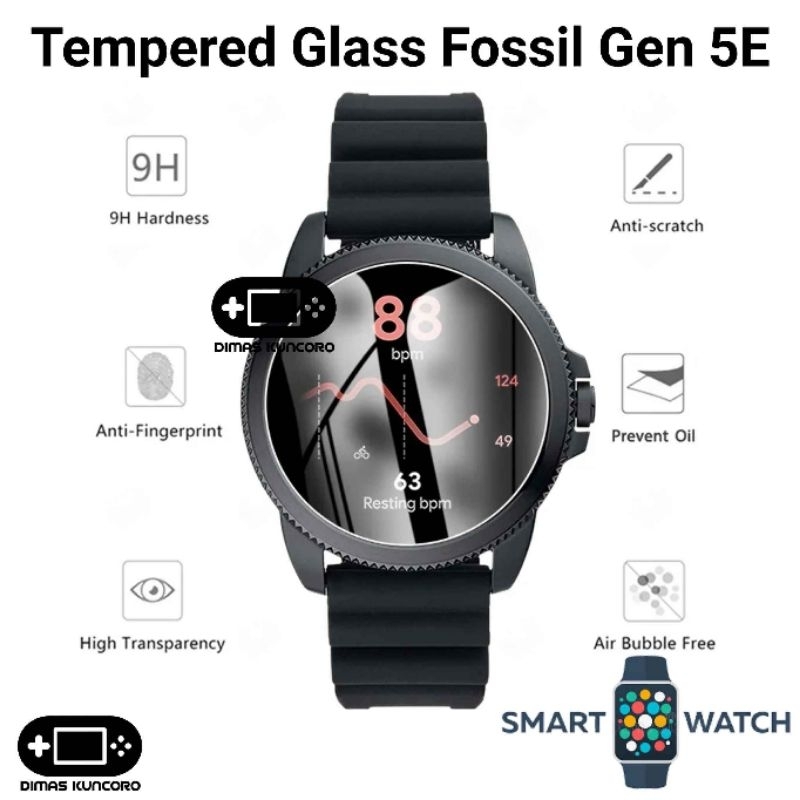SeNool Pellicola Vetro Temperato 4 Pezzi Compatibile con Fossil Gen 5E